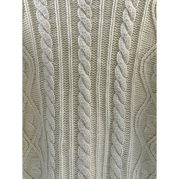 Lord & Taylor Vintage 1960s Men’s Cable Knit Fisherman Acrylic Sweater Large - Picture 3 of 11